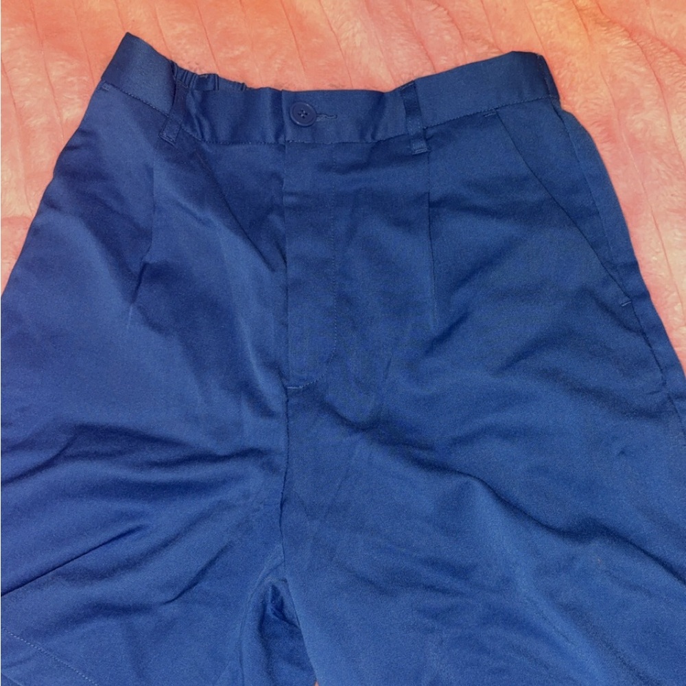 H&M Men's Deep Blue Flat Front Shorts